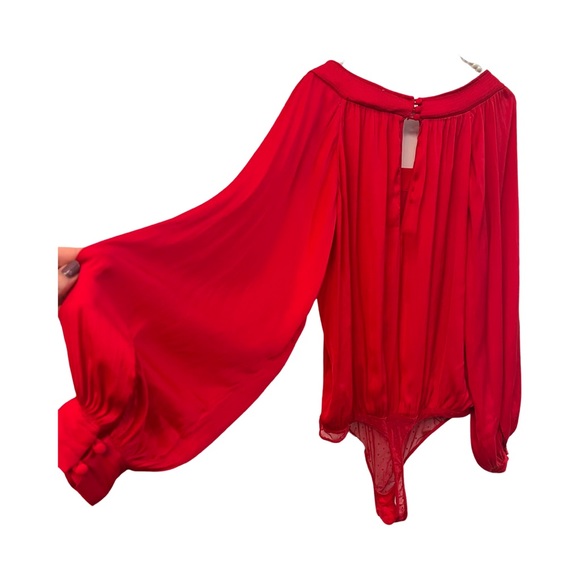 Another Round Free People Bodysuit in red size medium - Picture 2 of 4